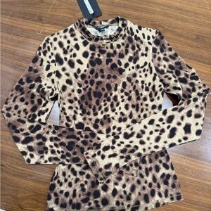 DOLCE&GABBANA X SKIMS COTTON JERSEY LONG SLEEVE T-SHIRT